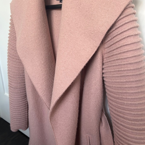 Sentaler Wrap Coat w Ribbed Sleeves - Picture 3 of 6